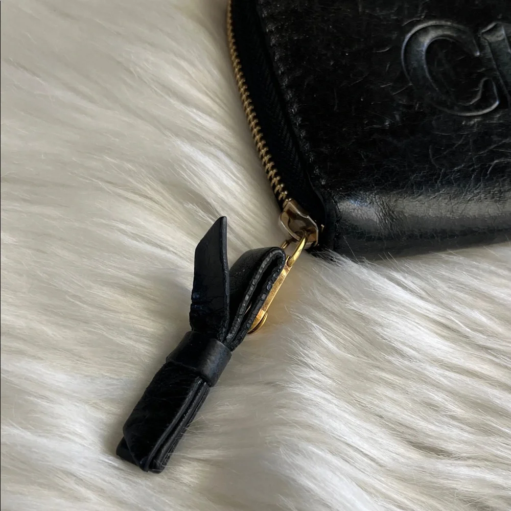 Chic Chloe Black Leather Long Wallet - Picture 3 of 14